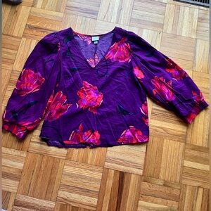 Floral Purple Women's Top